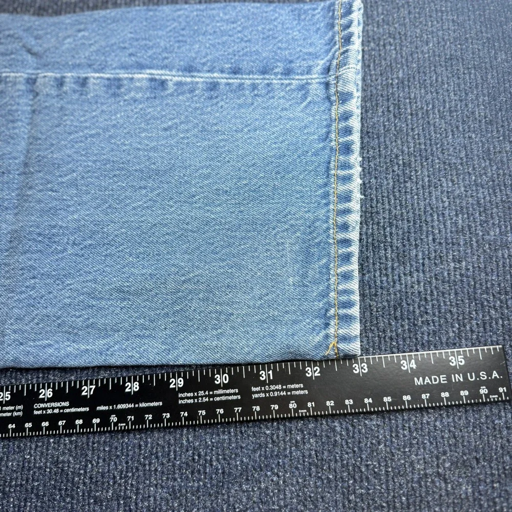 Levis 501 Original Straight Leg Jeans Mens 42x38 Blue Denim Button Fly 115010000